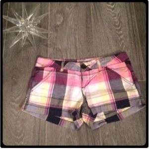 Plaid shorts